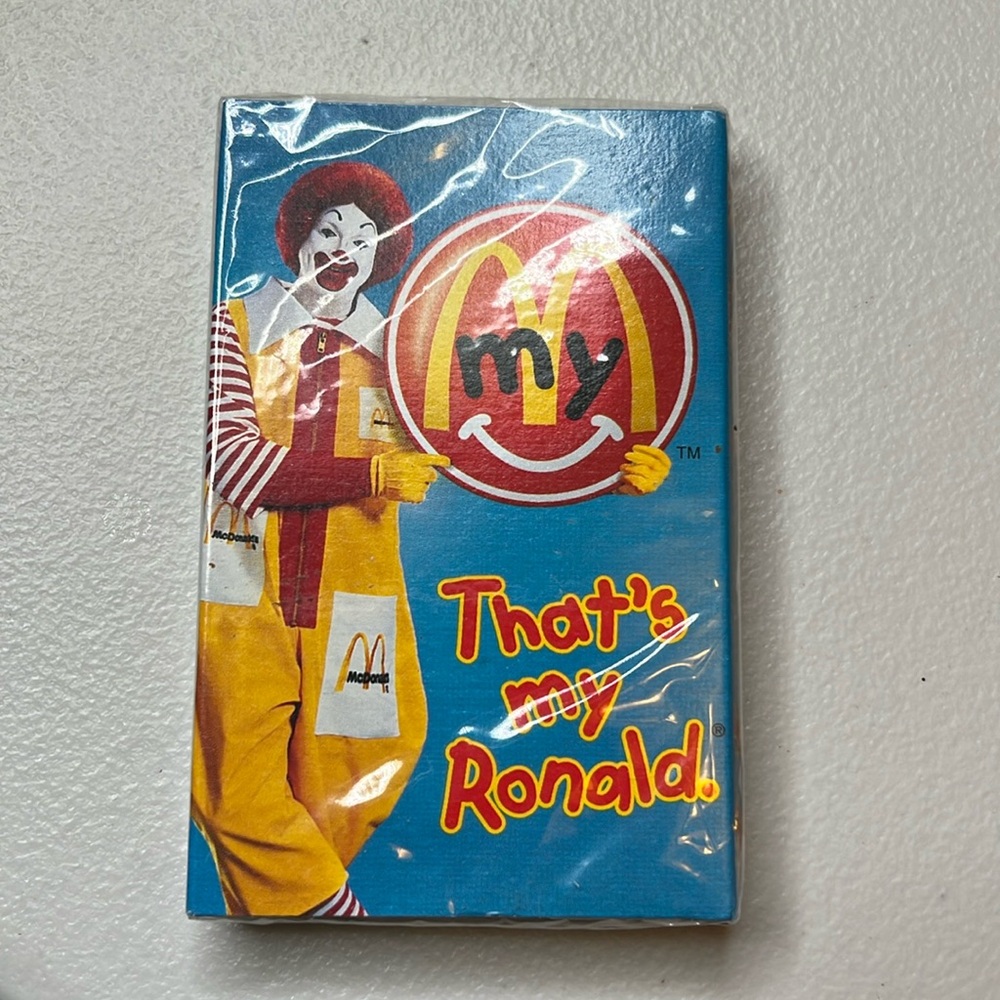 1997 That's My Ronald Cassette Tape McDonalds Happy Meal Toy Vintage